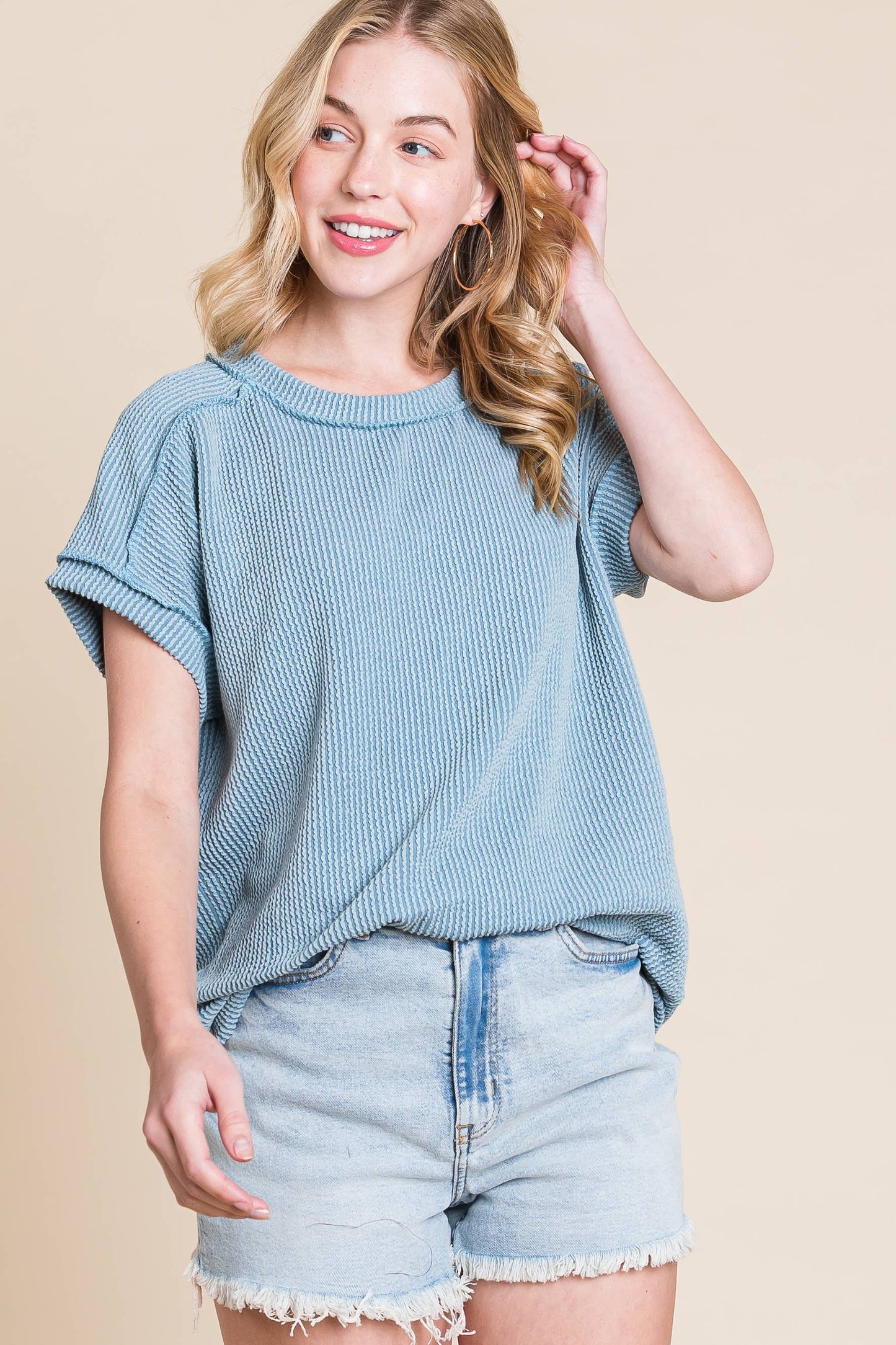 RIB KNIT TOP