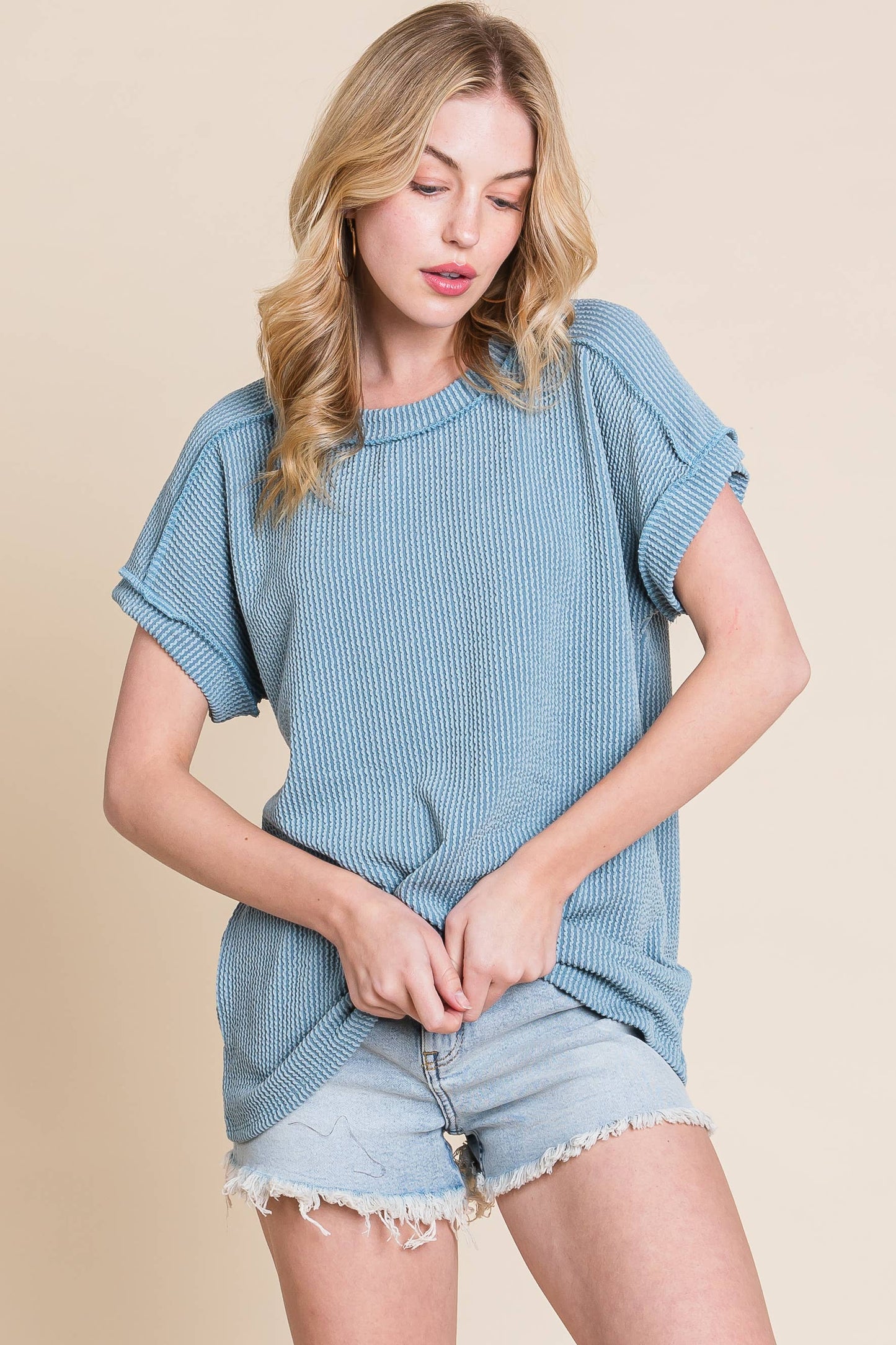 RIB KNIT TOP