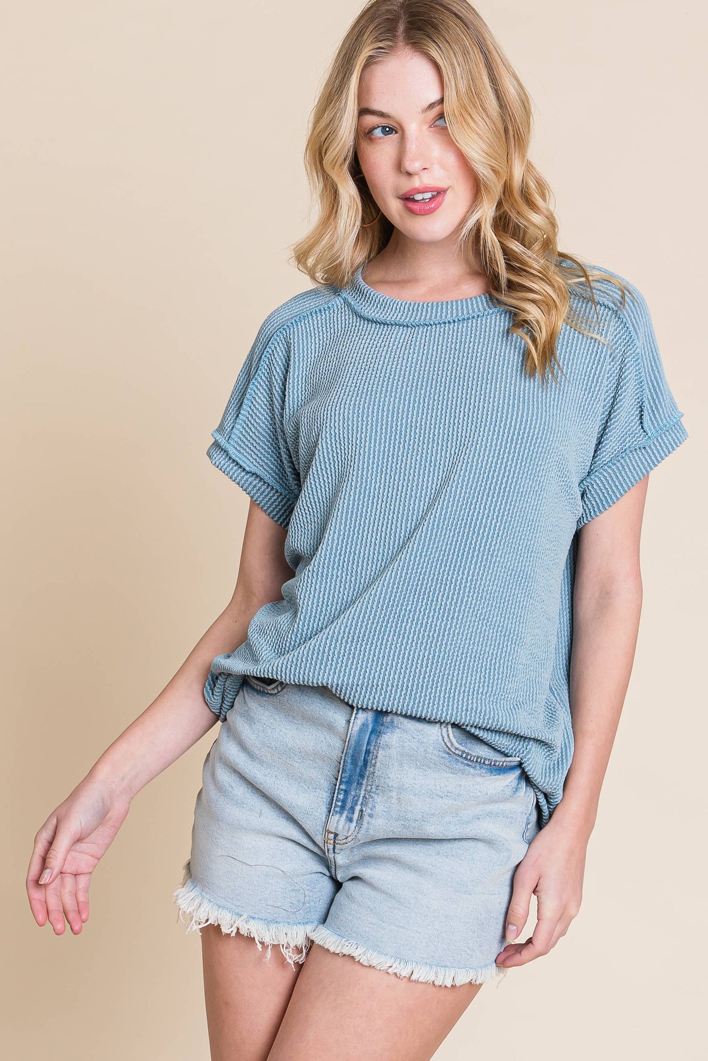 RIB KNIT TOP