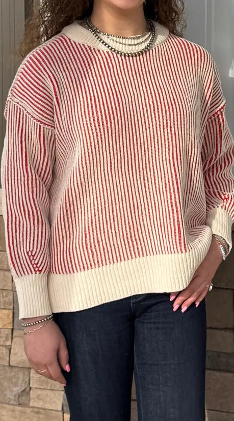 The Opal Red Sweater