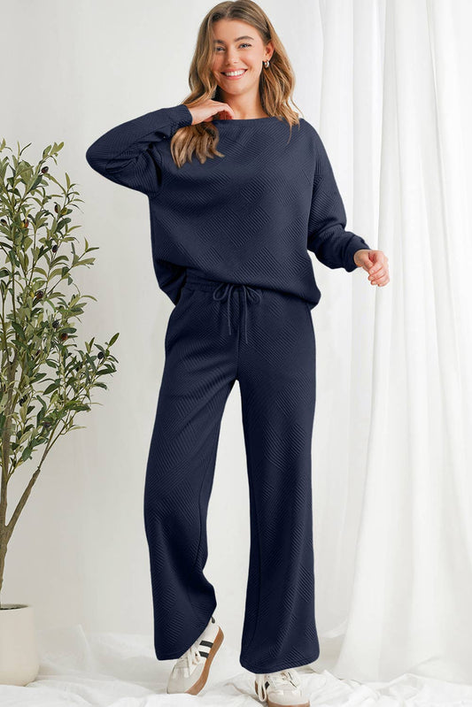 Textured Comfy Multi-color Pants Sets | S-2XL
